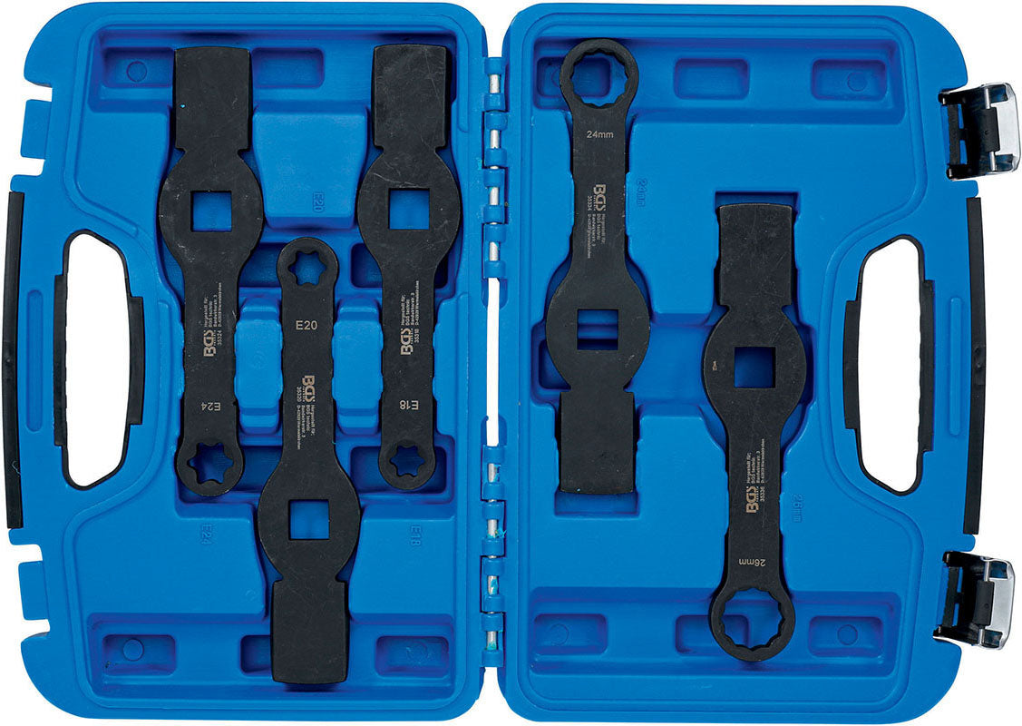 SET 5 PEZZI, CHIAVI A PERCUSSIONE POLIGONALI E TORX BGS35310