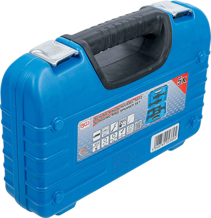 SET 5 PEZZI, CHIAVI A PERCUSSIONE POLIGONALI E TORX BGS35310