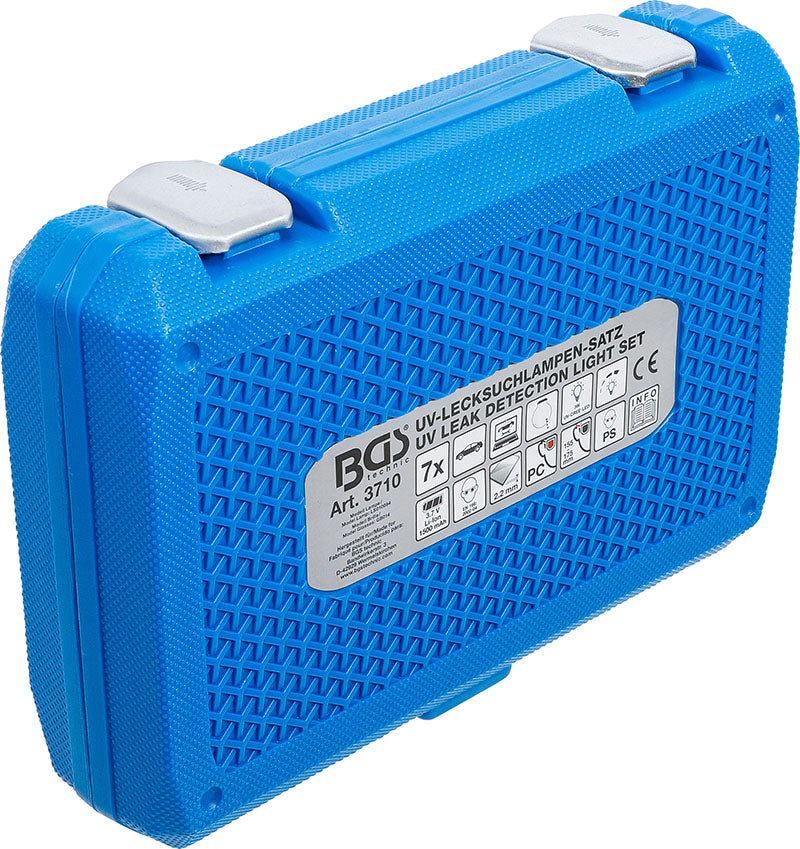 SET TORCIA UV A BATTERIA, CON ACCESSORI, PER RILEVARE PERDITE BGS3710