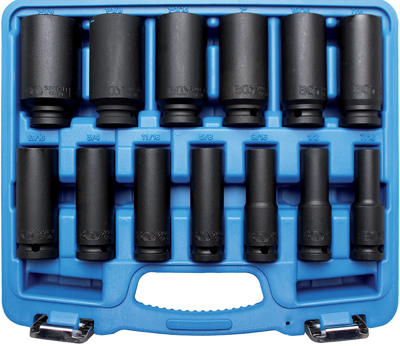 SET 13 PEZZI,BUSSOLE A MACCHINA TIPO LUNGO,IN POLLICI BGS5208