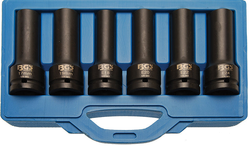 CASS.6 PZ BUSSOLE 3/4" MACCHINA TORX POLIG. BGS5250