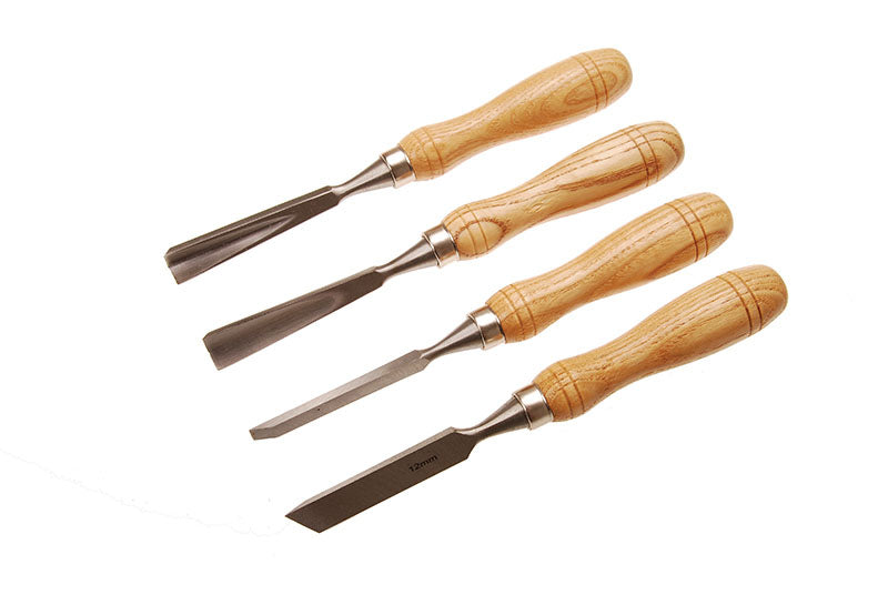 SET 12 SCALPELLI CON MANICO IN LEGNO BGS52712
