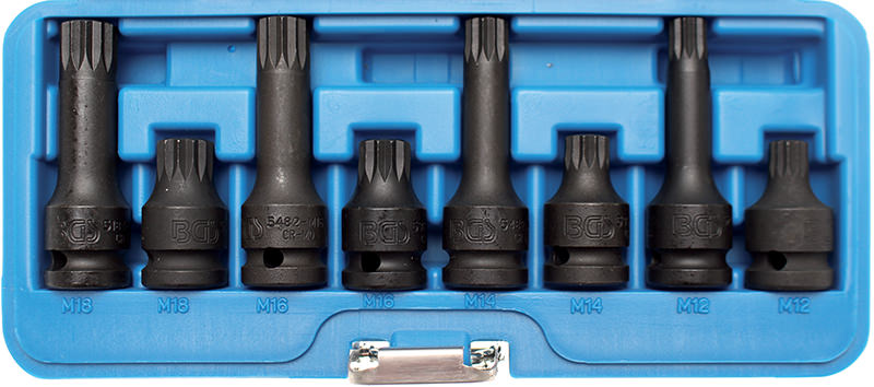 SET 8 PEZZI, CHIAVI A BUSSOLA XZN ATT.1/2" BGS5381