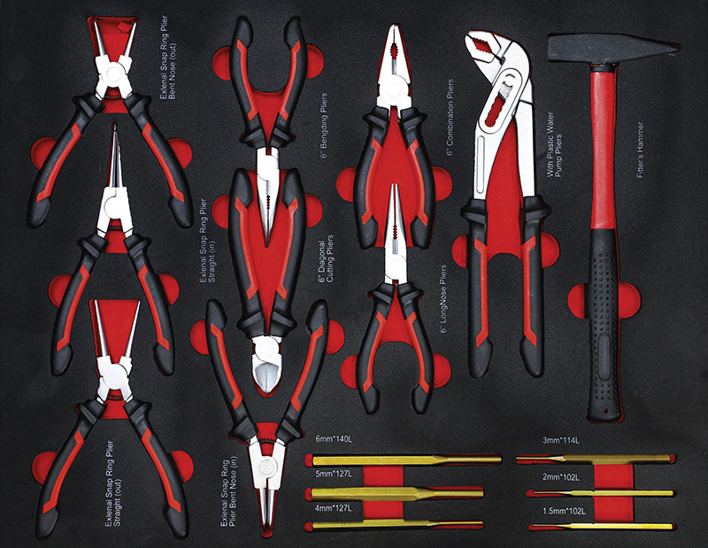 CARRELLO PORTA UTENSILI 7 CASSETTI, CON ARMADIETTO LATERALE, CON 250 UTENSILI BGS6058