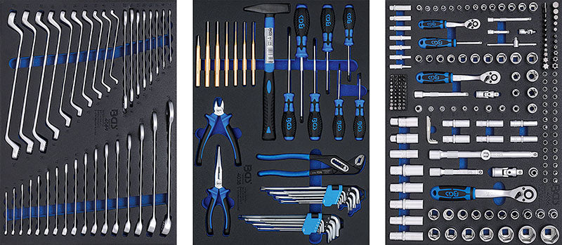 CARRELLO PORTA UTENSILI 7 CASSETTI, CON 263 UTENSILI BGS6062