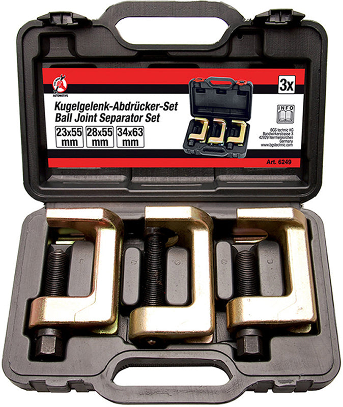 SET 3 PEZZI, ESTRATTORI PER GIUNTI A SFERA 23-28-34 MM BGS6249
