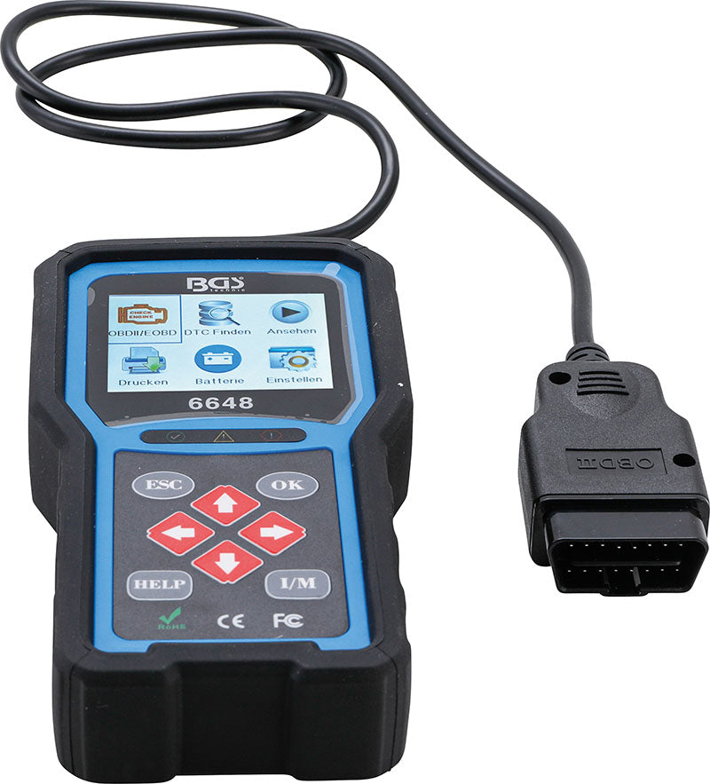 SCANNER CODICI GUASTO OBD II / EOBD BGS6648