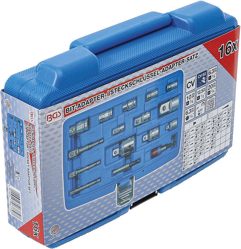SET 16 PEZZI, ADATTATORI E RIDUZIONI BGS6779