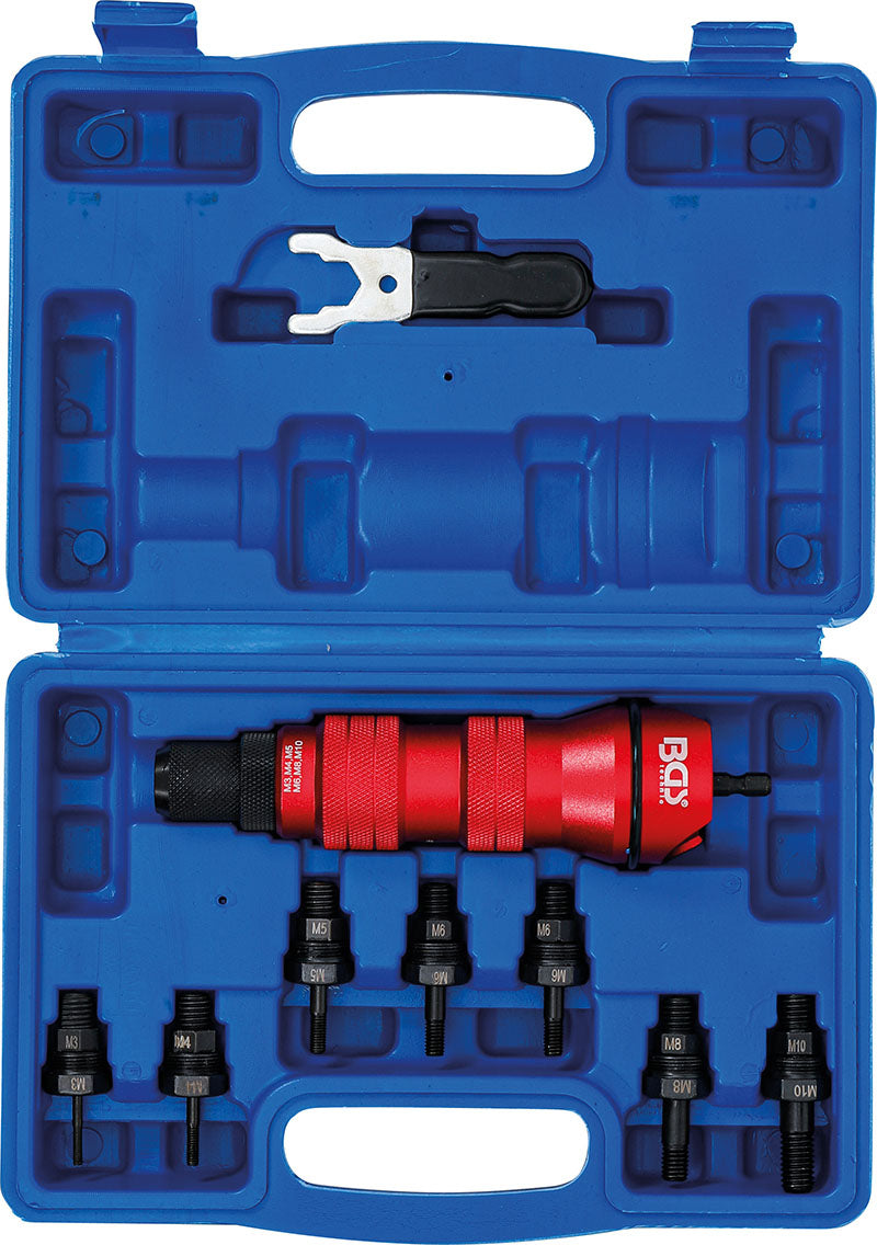 ACCESSORIO RIVETTATRICE PER USO C/AVVITATORI,IN METALLO,M3-M10