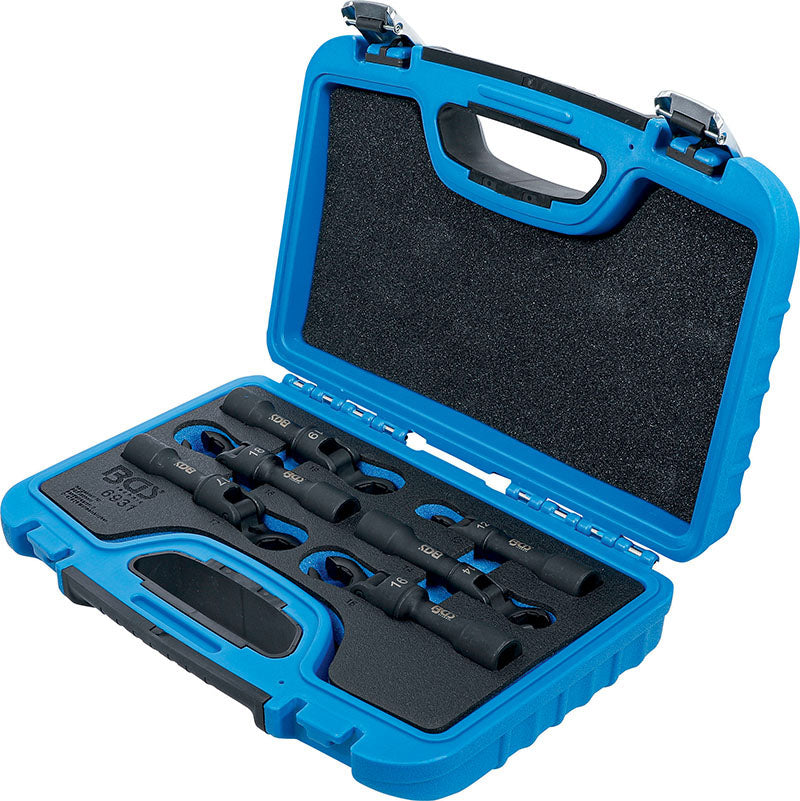 SET 6 PEZZI, CHIAVI SNODATE PER RACCORDI TUBI, ATTACCO 1/2” BGS6931