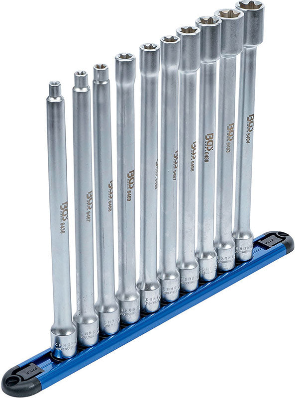 SERIE 10 PEZZI, BUSSOLE TORX FEMMINA XXL, E6 - E20, ATT. 3/8” BGS70026