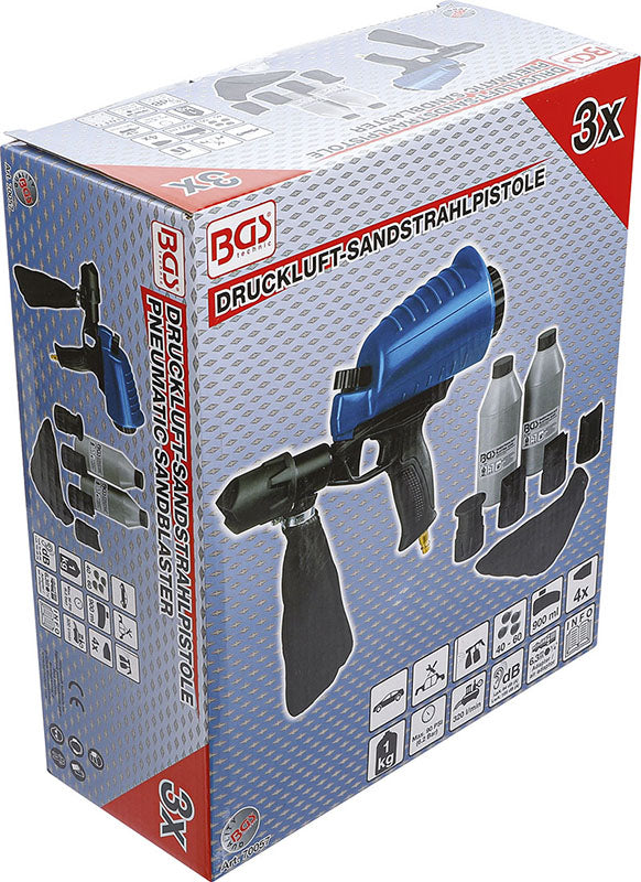 SET SABBIATRICE PNEUMATICA CON ACCESSORI BGS70057