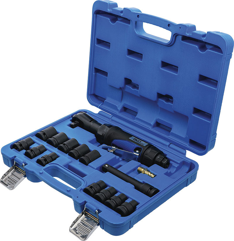 SET 14 PEZZI,CHIAVE A CRICCHETTO PNEUMATICA REVERSIBILE CON BUSSOLE BGS70192