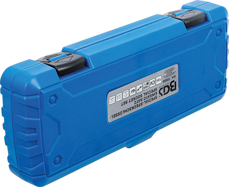 SET 12 PZ,BUSSOLE SPECIALI SCANALATE,ATTACCO 3/8”,5-19 MM BGS70988