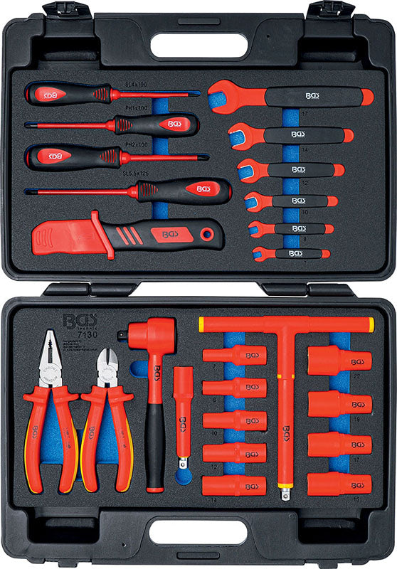 SET 26 PZ, UTENSILI ISOLATI VDE IN VALIGETTA BGS7130