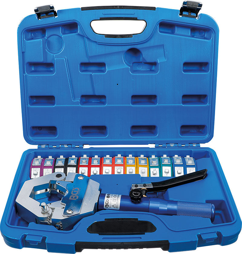 SET DI PINZE A CRIMPARE IDRAULICHE, PER CONNESSIONI A PRESSIONE SU TUBI FLESSIBILI BGS72093