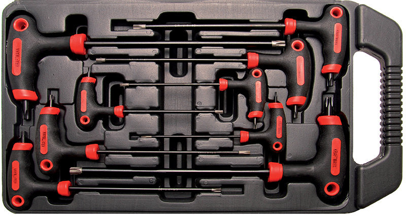 SET 9 PEZZI, CHIAVI TORX CON IMPUGNATURA TX10 - TX50 BGS7880