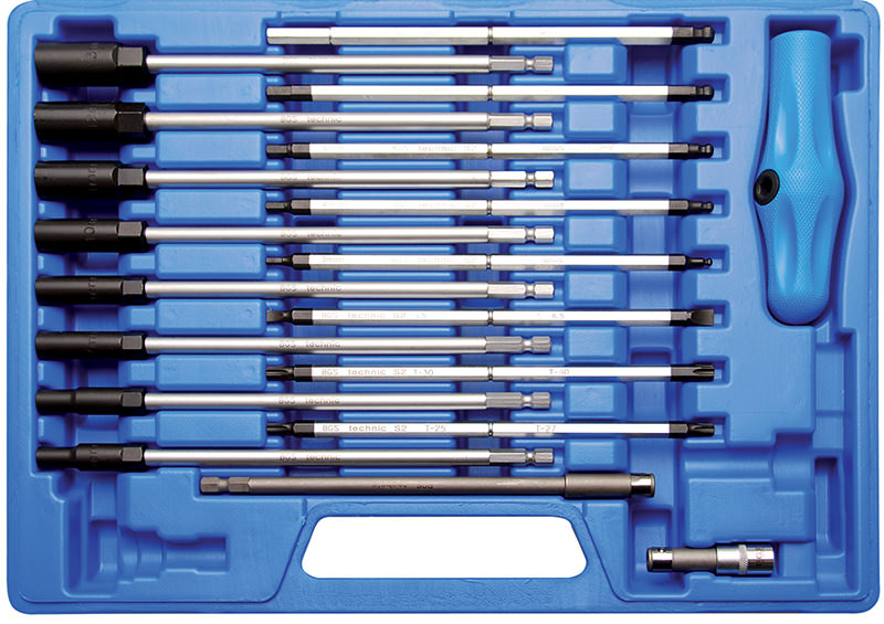 SET 19 PEZZI, CACCIAVITI SPECIALI CON IMPUGNATURA A “T” BGS7985