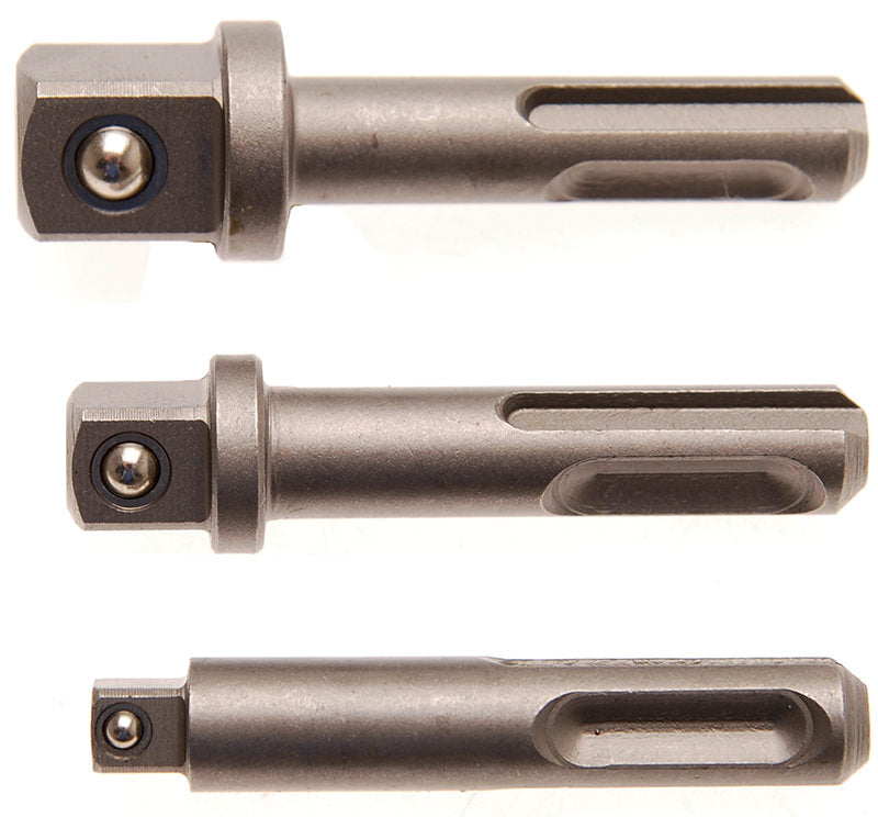 SET 3 PEZZI,ADATTATORI SDS-QUADRO CON SFERA BGS8214