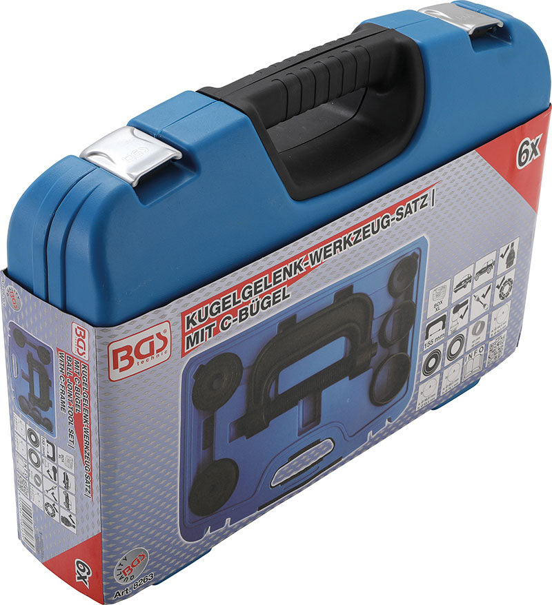 SET UTENSILI PER GIUNTI SFERICI, CON TELAIO A "C" BGS8263