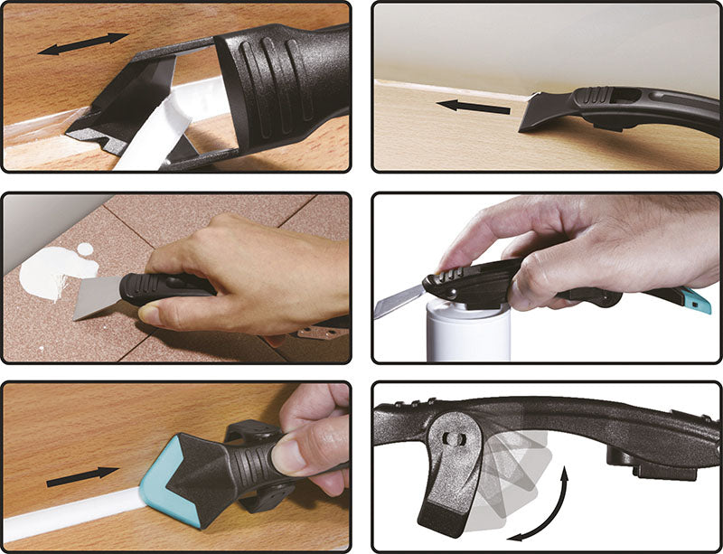 SET 7 PEZZI, UTENSILI PER RIMOZIONE SIGILLATURE E PER STENDERE SILICONE BGS85209