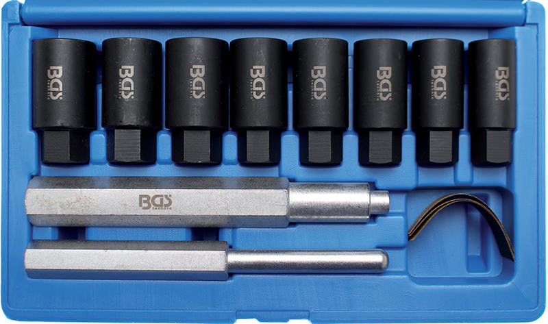SET 10 PZ RIMOZIONE RUOTE ESTRATTORI, ATT. 1/2” BGS8656