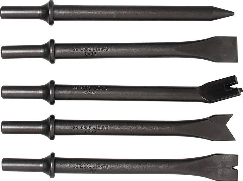 SET 5 PEZZI,SCALPELLI PER MARTELLO PNEUMATICO BGS9182