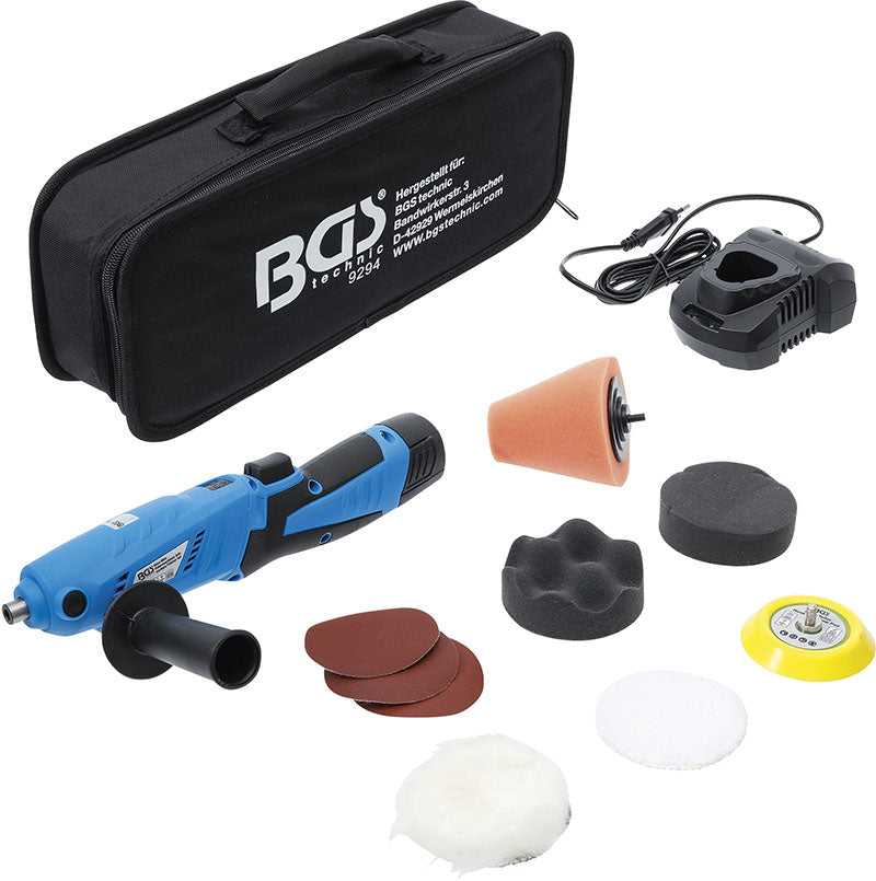 SET LUCIDATRICE A BATTERIA,MAX 2800 RPM,12 V,1500 mAh BGS9294