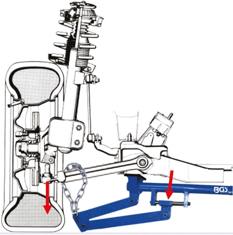 LEVA DI ESTRAZIONE TESTINE BRACCIO OSCILLANTE E AMMORTIZZATORI BGS9414