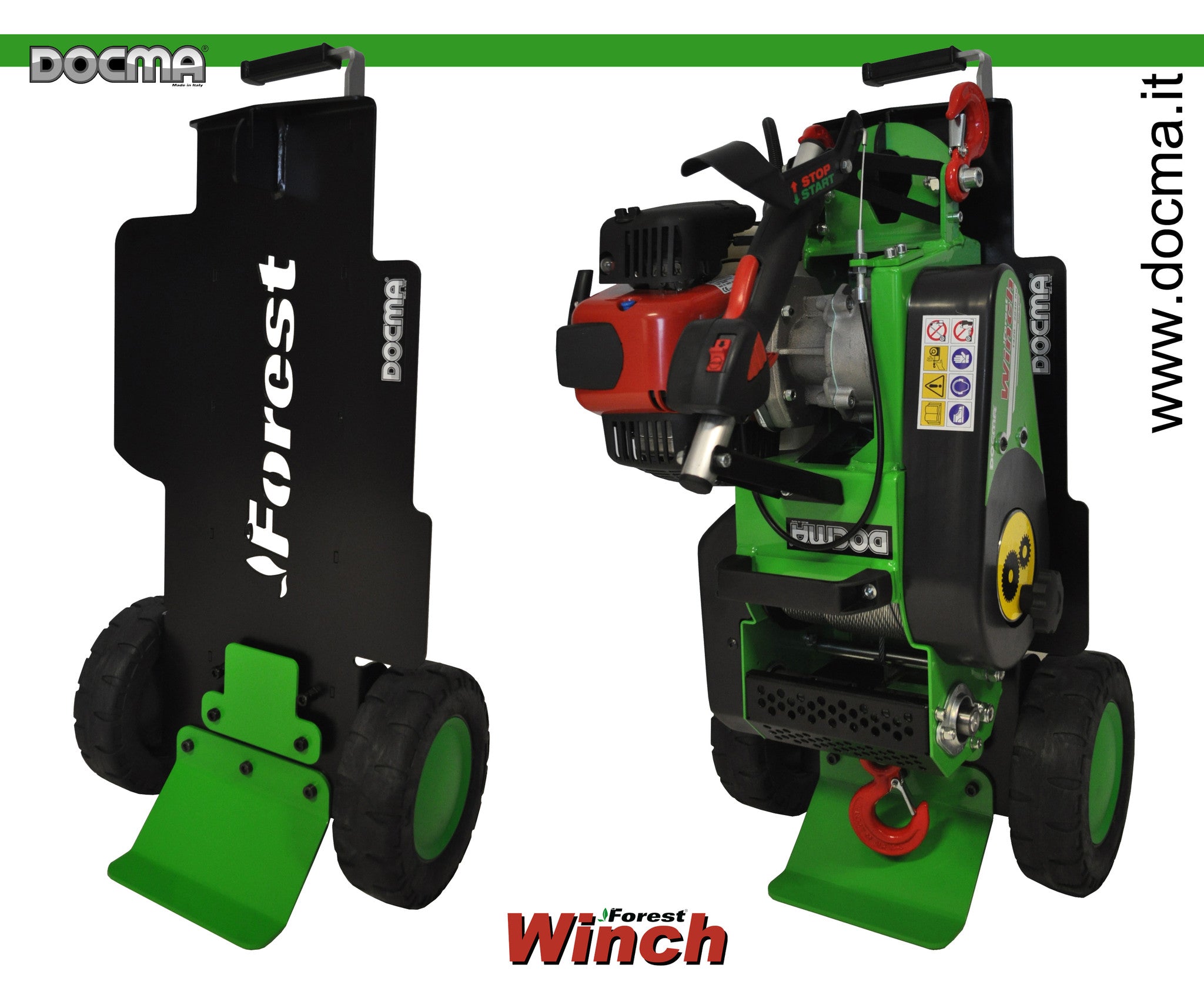 Carrellino Docma per Verricello Forestale