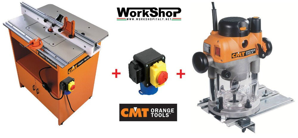 Tavolo industrio con piastra preforata + CMT7E 999.500.01+ comando elettrico