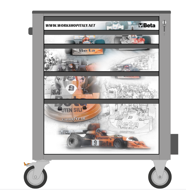 Cover magnetica Motorsport Workshopitaly per carrello C24S/5