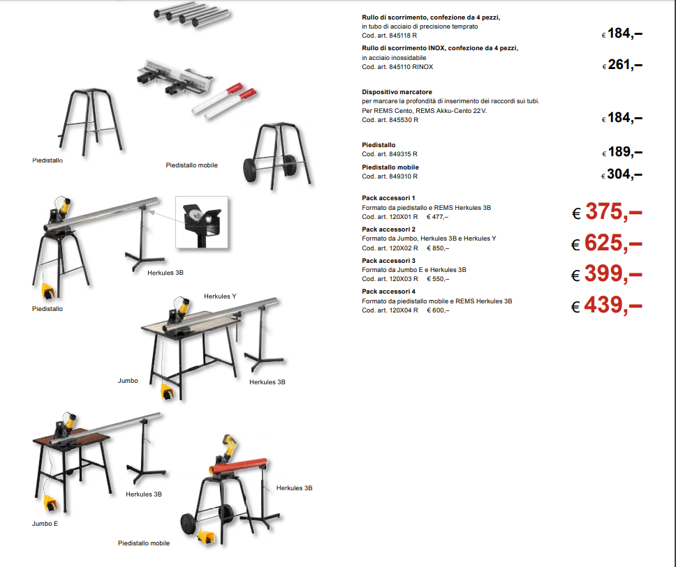 Accessori REMS CENTO / REMS AKKU-CENTO 22 V