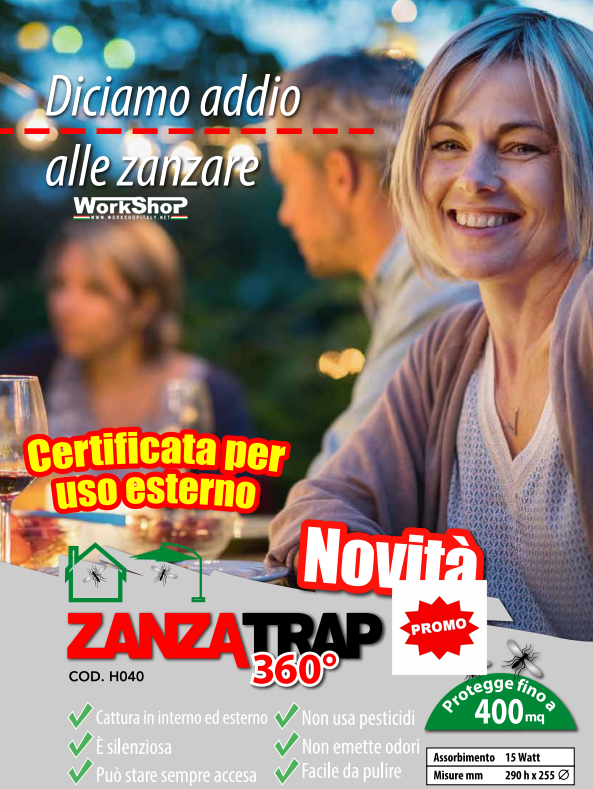 Antizanzare Nuovo Zanzatrap 360 CFG 400mq