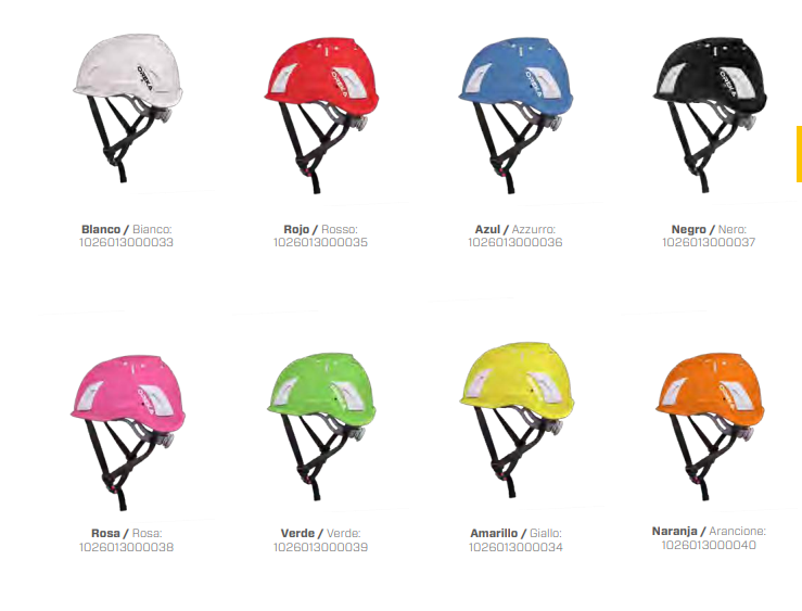 Elmetto casco IRUDEK OREKA lavori in quota