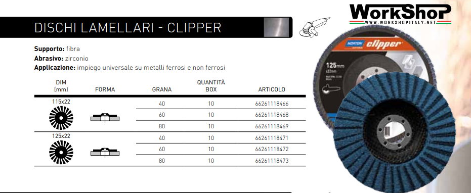 Disco Lamellare Norton CLIPPER