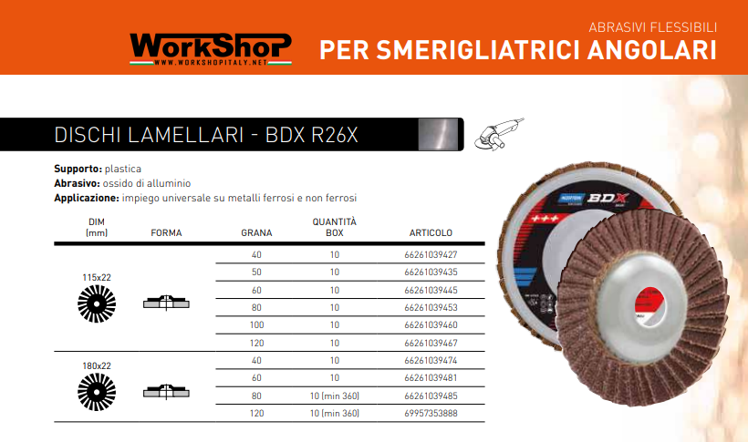 Disco Lamellare Norton BDX R26X