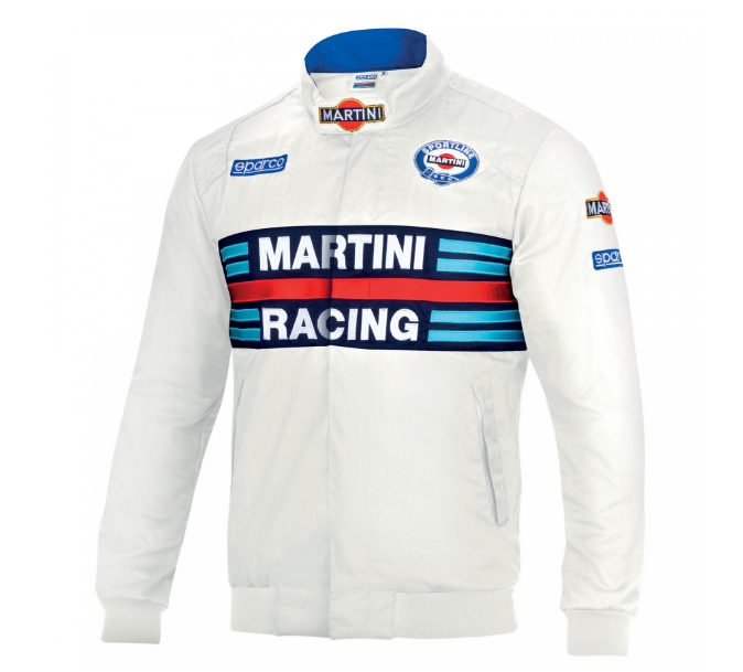 Bomber Jacket Sparco Martini Racing Bianco
