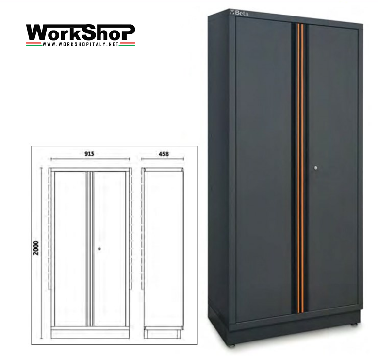 Armadio lamiera 2 ante per arredo officina Beta C45PRO A2