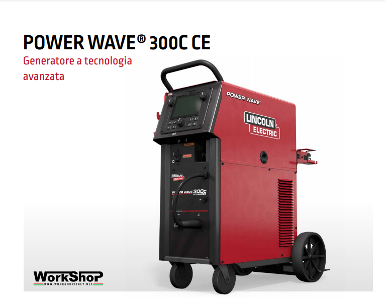 Saldatrice Lincoln POWER WAVE 300C ADVANCED CE