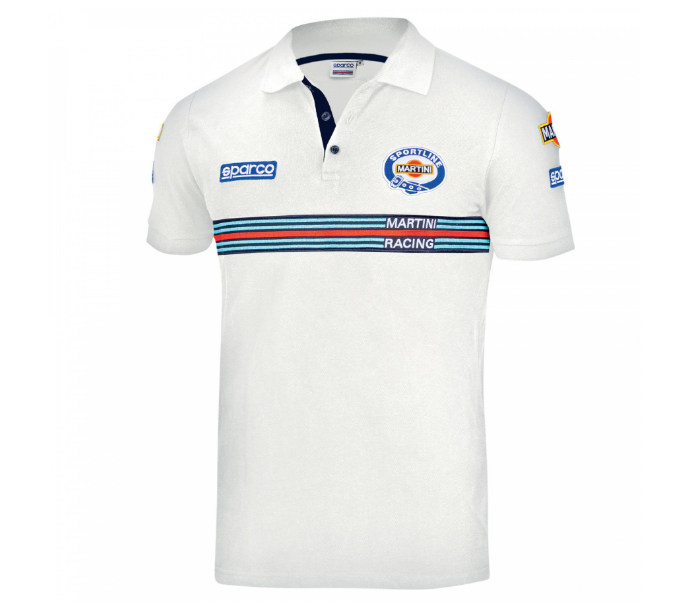 Polo Sparco Martini Racing Bianco