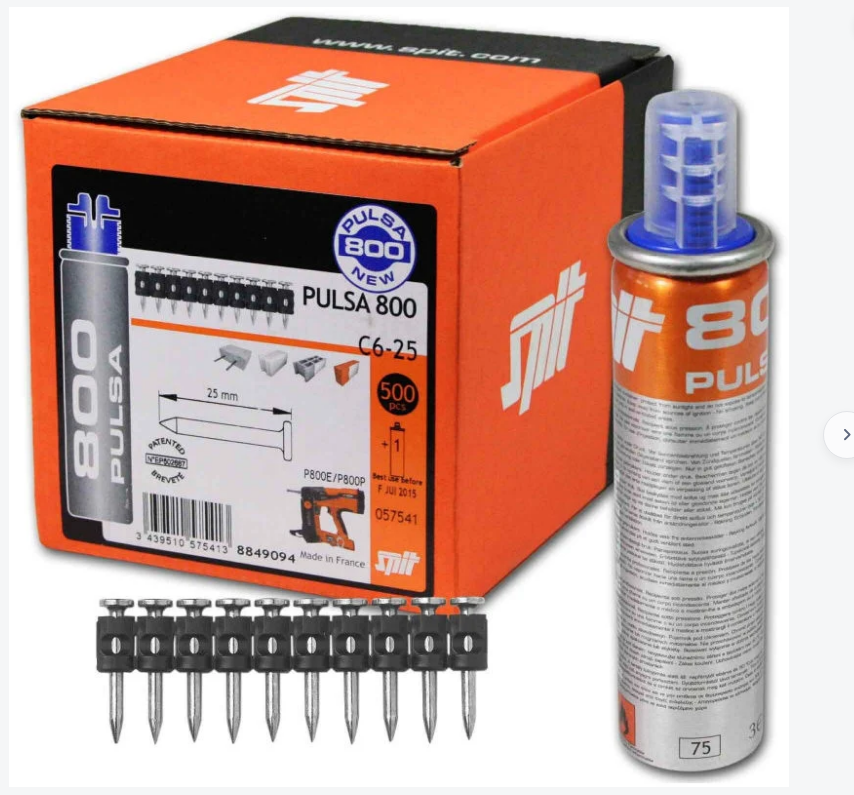 Chiodi Spit HC6-15 conf. 500pz. + 1 bombola gas