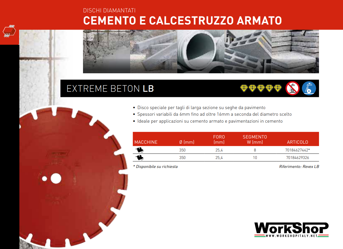 Disco Diamantato Clipper Norton EXTREME BETON LB