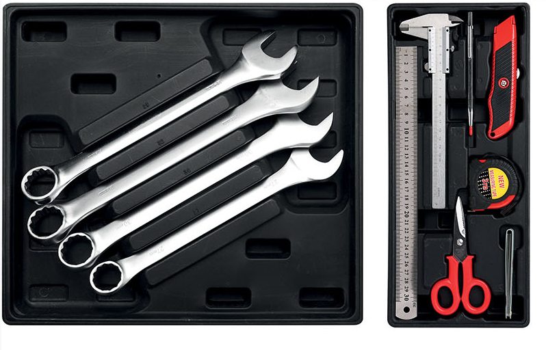 Carrello portautensili ROSSO Fermec Bgs 7 cassetti 197 utensili BGS 4074