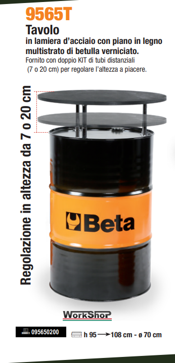 Tavolo Garage Beta Utensili 9565T