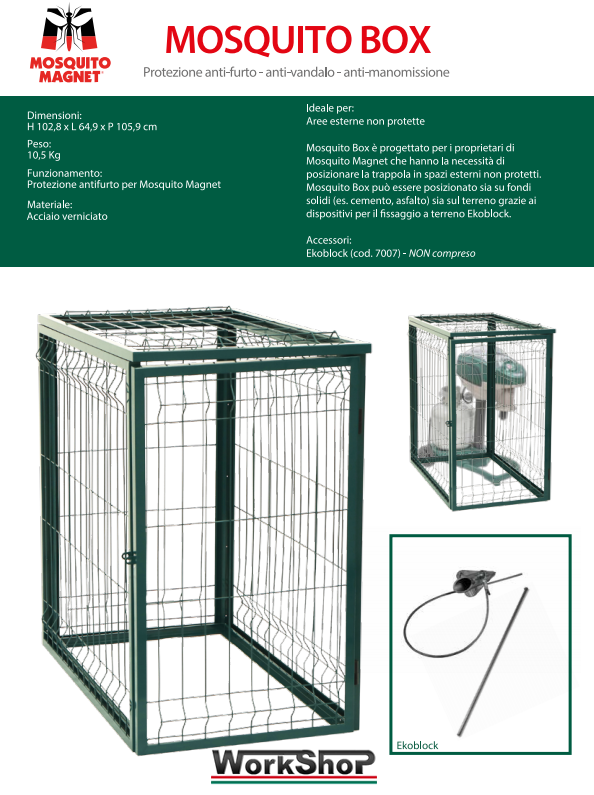 Gabbia protezione Mosquito Magnet MMBOX antizanzare