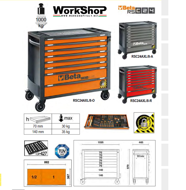 Carrello Beta RSC24AXL/8