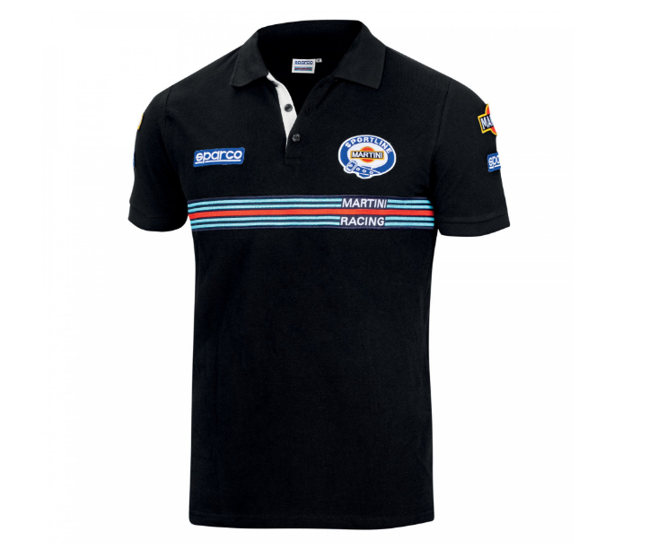 Polo Sparco Martini Racing Nero