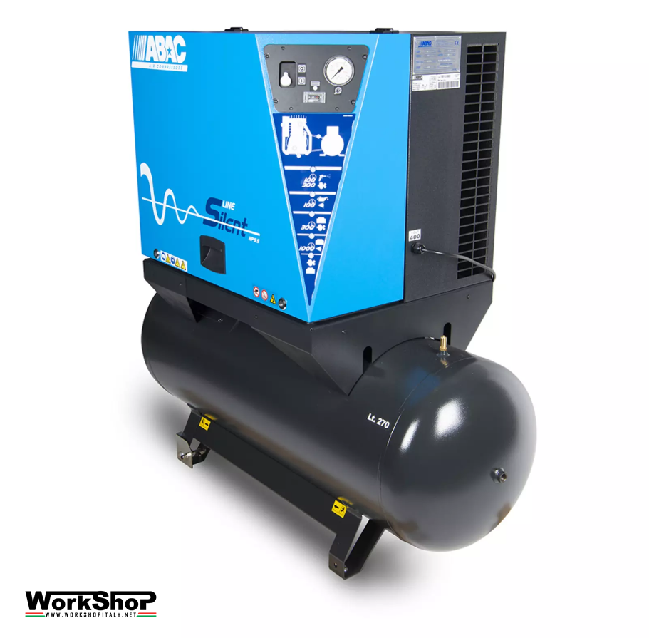 Compressore 150 lt ABAC stazionario silenziato 2-3hp
