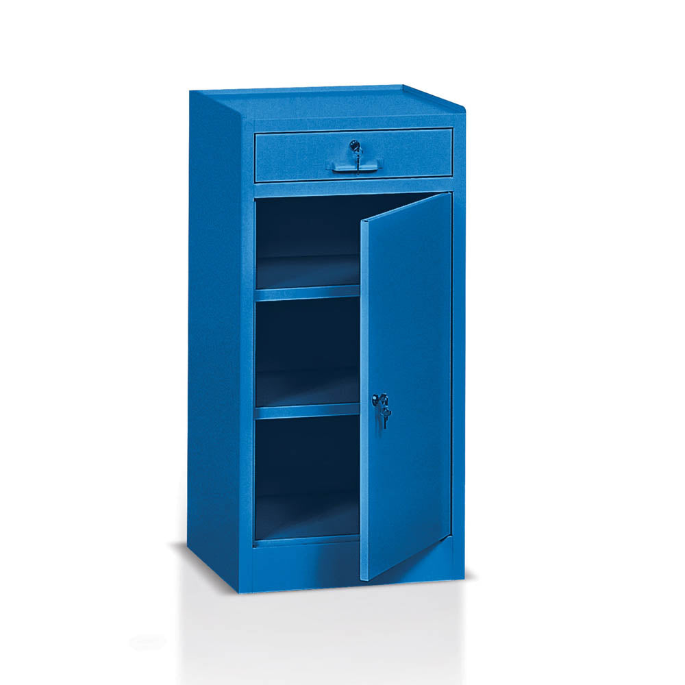 Armadietto anta battente 2 piani regolabili 1 cassetto mm.500x400x1000 Tecnotelai E375